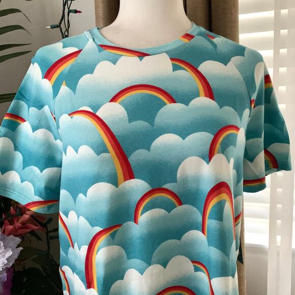 Modcloth On Cloud Mine! Rainbow T-Shirt Mini Dress - Picture 5 of 12